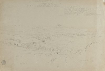 Study. Landscape with Mount Puresé. Sketch. Landscape. by Frederic Edwin Church